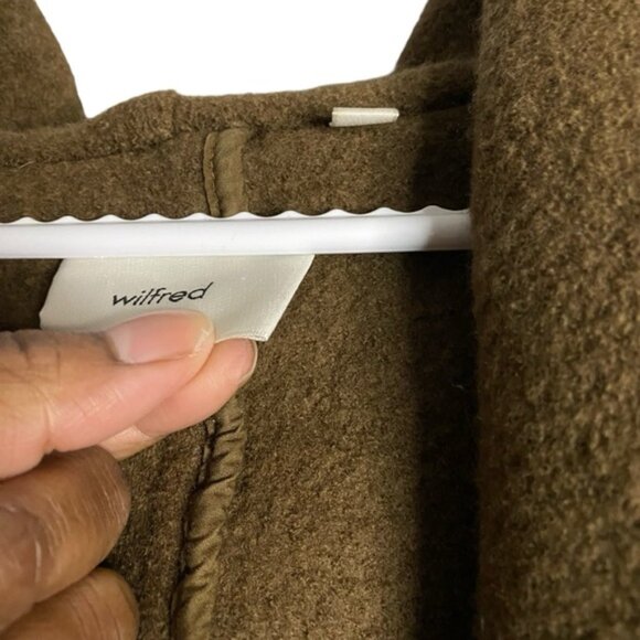 Wilfred Women's Cognac Acre Hooded Robe - Picture 5 of 9